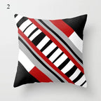 Red Abstract Cushion Cover Geometric Pillow Cases Sofa Decorative Modern Abstract Painting Pillow Case Beautiful Cushion Covers  Fashion Pillowcase Pillow Cover Stevvex