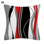 Red Abstract Cushion Cover Geometric Pillow Cases Sofa Decorative Modern Abstract Painting Pillow Case Beautiful Cushion Covers  Fashion Pillowcase Pillow Cover Stevvex
