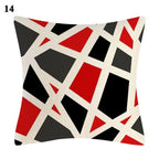 Red Abstract Cushion Cover Geometric Pillow Cases Sofa Decorative Modern Abstract Painting Pillow Case Beautiful Cushion Covers  Fashion Pillowcase Pillow Cover Stevvex