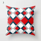 Red Abstract Cushion Cover Geometric Pillow Cases Sofa Decorative Modern Abstract Painting Pillow Case Beautiful Cushion Covers  Fashion Pillowcase Pillow Cover Stevvex