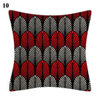 Red Abstract Cushion Cover Geometric Pillow Cases Sofa Decorative Modern Abstract Painting Pillow Case Beautiful Cushion Covers  Fashion Pillowcase Pillow Cover Stevvex