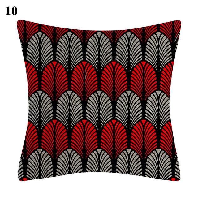 Red Abstract Cushion Cover Geometric Pillow Cases Sofa Decorative Modern Abstract Painting Pillow Case Beautiful Cushion Covers  Fashion Pillowcase Pillow Cover Stevvex