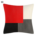 Red Abstract Cushion Cover Geometric Pillow Cases Sofa Decorative Modern Abstract Painting Pillow Case Beautiful Cushion Covers  Fashion Pillowcase Pillow Cover Stevvex