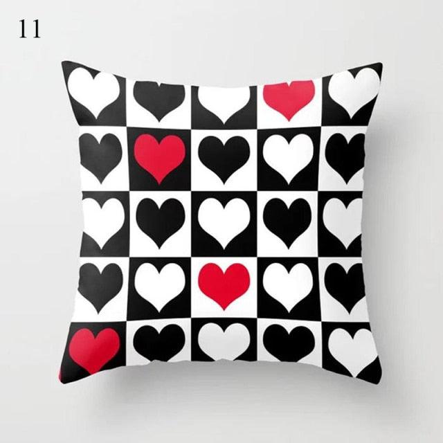 Red Abstract Cushion Cover Geometric Pillow Cases Sofa Decorative Modern Abstract Painting Pillow Case Beautiful Cushion Covers  Fashion Pillowcase Pillow Cover Stevvex