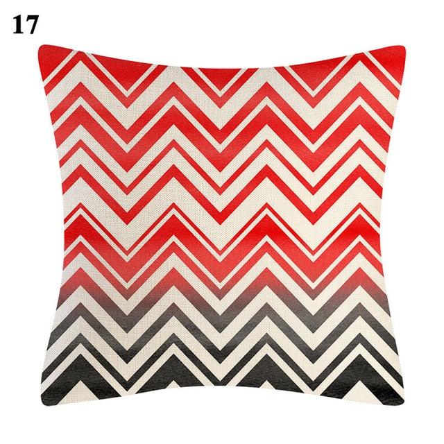 Red Abstract Cushion Cover Geometric Pillow Cases Sofa Decorative Modern Abstract Painting Pillow Case Beautiful Cushion Covers  Fashion Pillowcase Pillow Cover Stevvex