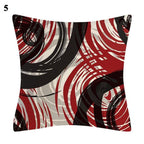 Red Abstract Cushion Cover Geometric Pillow Cases Sofa Decorative Modern Abstract Painting Pillow Case Beautiful Cushion Covers  Fashion Pillowcase Pillow Cover Stevvex