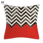 Red Abstract Cushion Cover Geometric Pillow Cases Sofa Decorative Modern Abstract Painting Pillow Case Beautiful Cushion Covers  Fashion Pillowcase Pillow Cover Stevvex