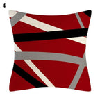 Red Abstract Cushion Cover Geometric Pillow Cases Sofa Decorative Modern Abstract Painting Pillow Case Beautiful Cushion Covers  Fashion Pillowcase Pillow Cover Stevvex