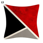 Red Abstract Cushion Cover Geometric Pillow Cases Sofa Decorative Modern Abstract Painting Pillow Case Beautiful Cushion Covers  Fashion Pillowcase Pillow Cover Stevvex