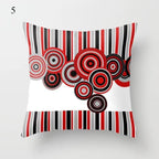 Red Abstract Cushion Cover Geometric Pillow Cases Sofa Decorative Modern Abstract Painting Pillow Case Beautiful Cushion Covers  Fashion Pillowcase Pillow Cover Stevvex