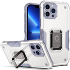 Red Shockproof Camera Protective Case For iPhone 14 Pro Max 13 Pro 12 Kickstand Holder Built-in Magnetic Smartphone Phone Cover Stevvex