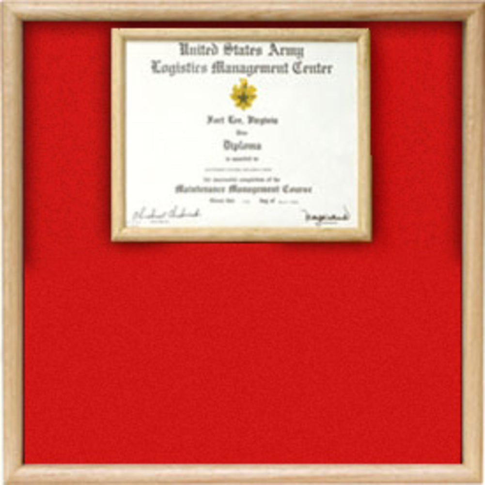 Air Force certificate Display case. The Military Gift Store