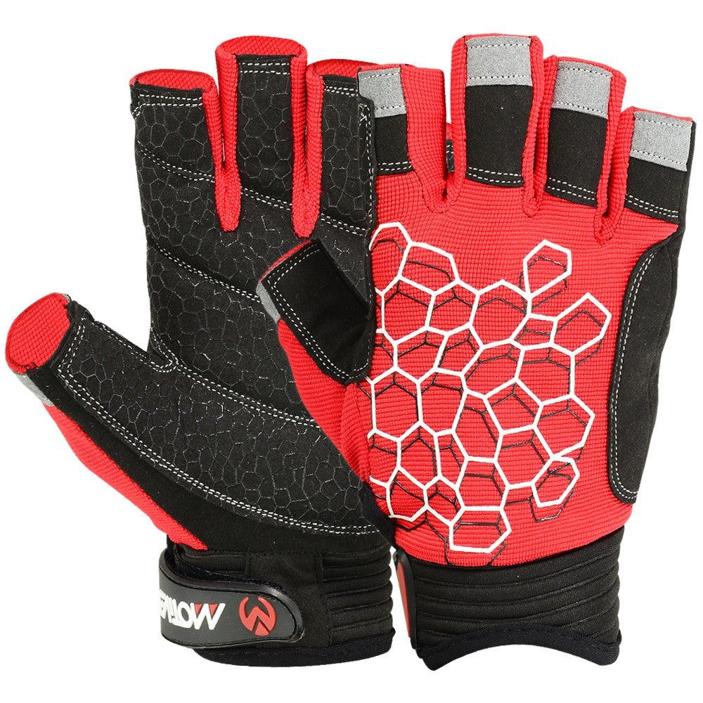 Sailing Gloves With Sticky Palm 3-4 Cut Fingers Kayaking & More Unisex - SJB-DIAMOND ELITES