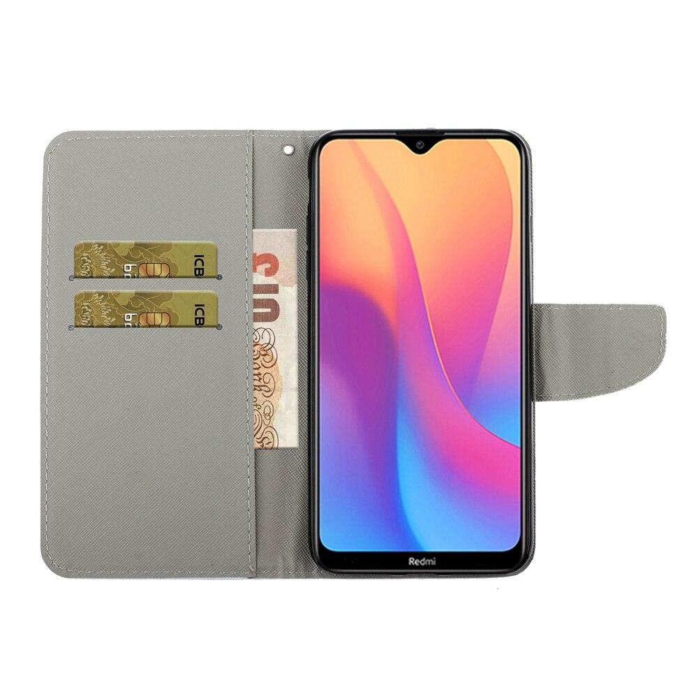 Redmi Note 8 9 Pro 9S 8T Leather Case on for Xiaomi Redmi 9 9A 9C 8A Note 9s 9Pro 8t 8 Pro New Flip Wallet Case Leather Card Slots Phone Cover Flip Case Women Phone Cover Stevvex