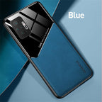 Redmi Note10 Pro Case Leather Car Magnetic Holder Cover For Xiaomi Redmi Note 10 11 Pro 11S 10S 10T Soft Frame Shockproof Luxury Pattern Leather Slim Protective Case Stevvex