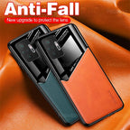 Redmi Note10 Pro Case Leather Car Magnetic Holder Cover For Xiaomi Redmi Note 10 11 Pro 11S 10S 10T Soft Frame Shockproof Luxury Pattern Leather Slim Protective Case Stevvex