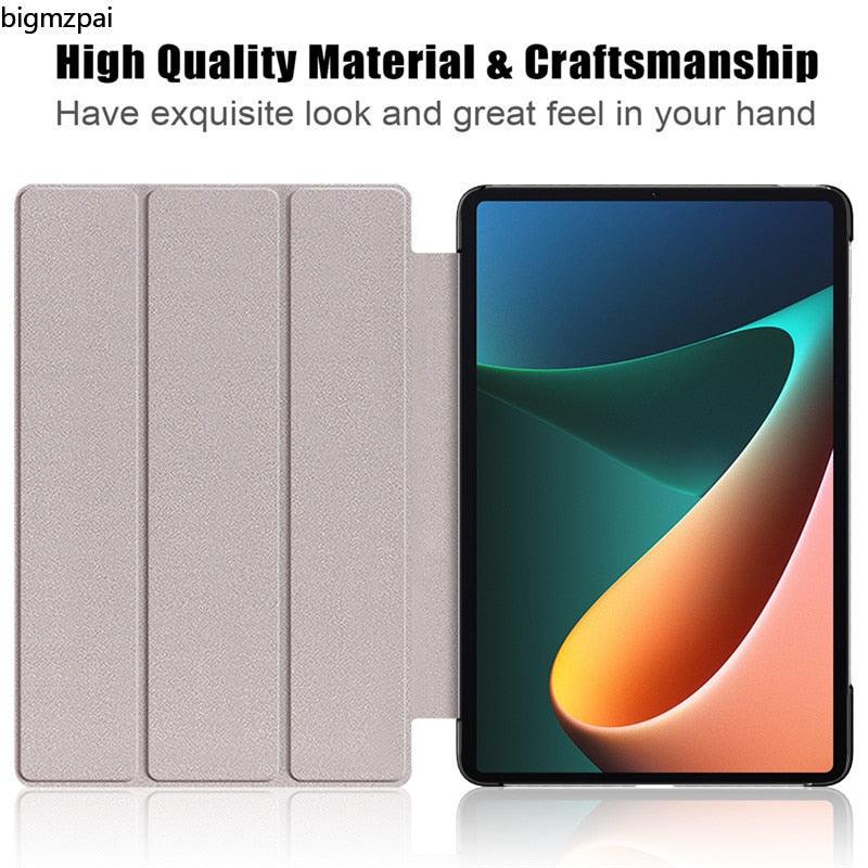 Redmi pad 2022 10.6 For Tablet Xiaomi Pad 5 Case Kids Folding Smart Cover Leather Protective Cover Mi Pad 5 Pro Case Stand Function Leather Case Cover Printed High Quality Leather Protective Cover Stevvex