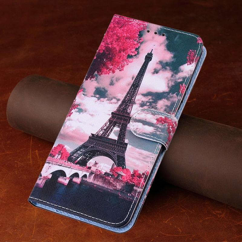 Redmi9T Magnetic Leather Phone Case on For Xiaomi Redmi 9T 9AT 9A 9C NFC Redmi9 9 T A Power 9Prime Wallet Book Cute Cover Colorful Premium Leather Wrist Strap Viewing Stand Magnetic Folio Inner Protective Flip Cover Stevvex