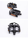 Reflective Setting On Both Sides All-aluminum Large Pedal Bicycle Universal Non-slip Pedal Riding Equipment Bike Pedals Mountain Road Bicycle Flat Pedal-Universal Lightweight Aluminum Alloy Platform Pedal For Travel Cycle-Cross The Road Stevvex