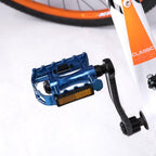 Reflective Setting On Both Sides All-aluminum Large Pedal Bicycle Universal Non-slip Pedal Riding Equipment Bike Pedals Mountain Road Bicycle Flat Pedal-Universal Lightweight Aluminum Alloy Platform Pedal For Travel Cycle-Cross The Road Stevvex