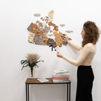 3D Wooden Map of Canada – Multicolor Enjoy The Wood