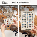 3D Wooden Map of Canada – Multicolor Enjoy The Wood