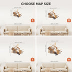 3D Wooden Map of Canada – Multicolor Enjoy The Wood