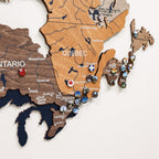 3D Wooden Map of Canada – Multicolor Enjoy The Wood