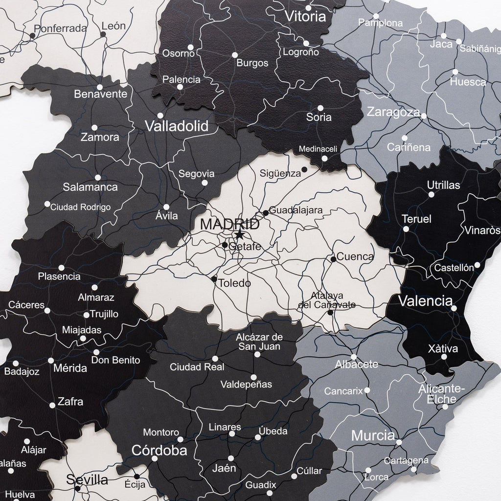 Wooden Map of Spain – Nordik
