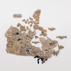 3D Wooden Map of Canada – Terra