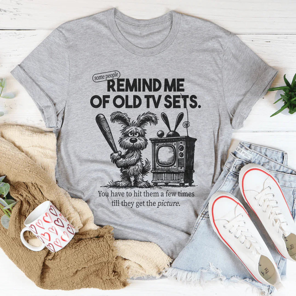 Remind Me Of Old Tv Sets Tee Peachy Sunday