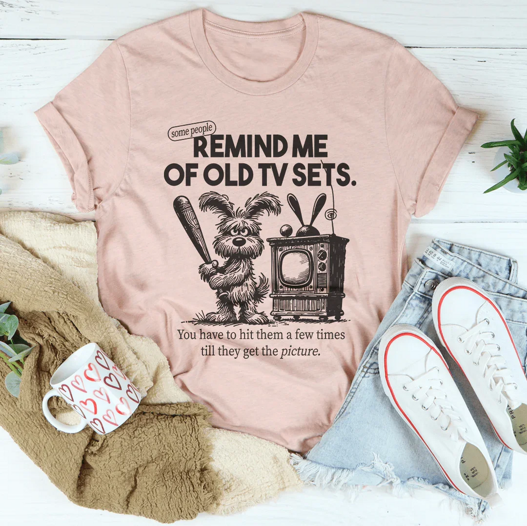 Remind Me Of Old Tv Sets Tee Peachy Sunday