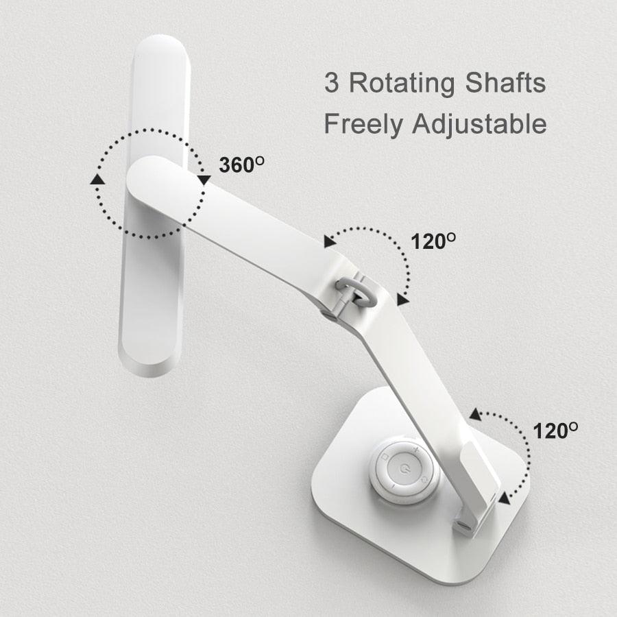 Remote Control LED Desk Lamp Eye-Caring Adjustable Office Lamp USB Charging Touch Control Memory Function Reading Table Lights Decorative Table Lamp Cute Study Lamps for Bedroom Décor Stevvex