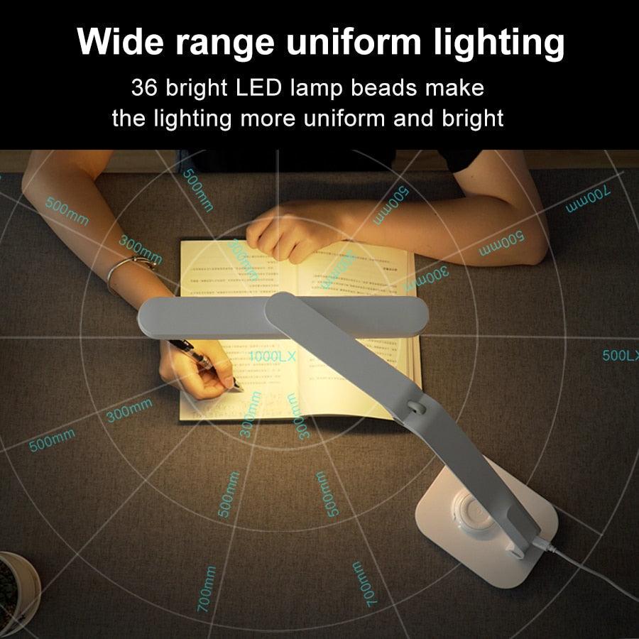Remote Control LED Desk Lamp Eye-Caring Adjustable Office Lamp USB Charging Touch Control Memory Function Reading Table Lights Decorative Table Lamp Cute Study Lamps for Bedroom Décor Stevvex