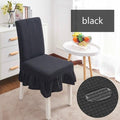 Removable Washable Furniture Protector for Kids Pets Home Waterproof Plaid Elastic Plain Dining Table Chair Cover Dining Room Chair Cover Skirt Stool Cover Chair Spandex Seat Covers Stevvex