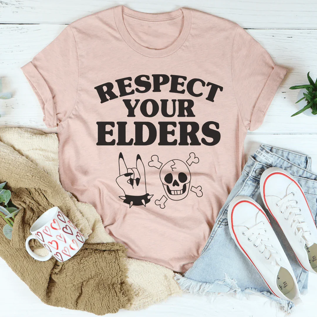 Respect Your Elders Tee Peachy Sunday