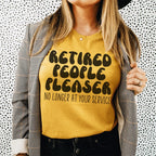 Retired People Pleaser Tee Peachy Sunday