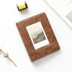 Retro 3 Inches 64 Pockets Photo Album Mini Instant Album Polaroid Photo Album Picture Case Storage  Family Scrapbook Albums Family Anniversary Gift For Couple Stevvex