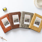 Retro 3 Inches 64 Pockets Photo Album Mini Instant Album Polaroid Photo Album Picture Case Storage  Family Scrapbook Albums Family Anniversary Gift For Couple Stevvex