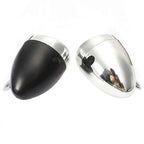 Retro Bicycle Retro Headlight Waterproof Perspective Strong Body Warning Safety Headlight Classical Cool Silver/Black Cycling Bicycle Headlight Retro Front Vintage Bike Light Night Riding Safety Head Lamp Stevvex