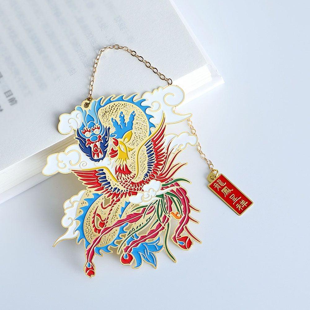 Retro Carving Brass Bookmark Tassel Pendant Book Clip Metal Pagination Mark Student Gift Stationery School Supply Metal Creative Bookmark Chinese Style Unique Vintage Series Gift For Reader Student Stevvex