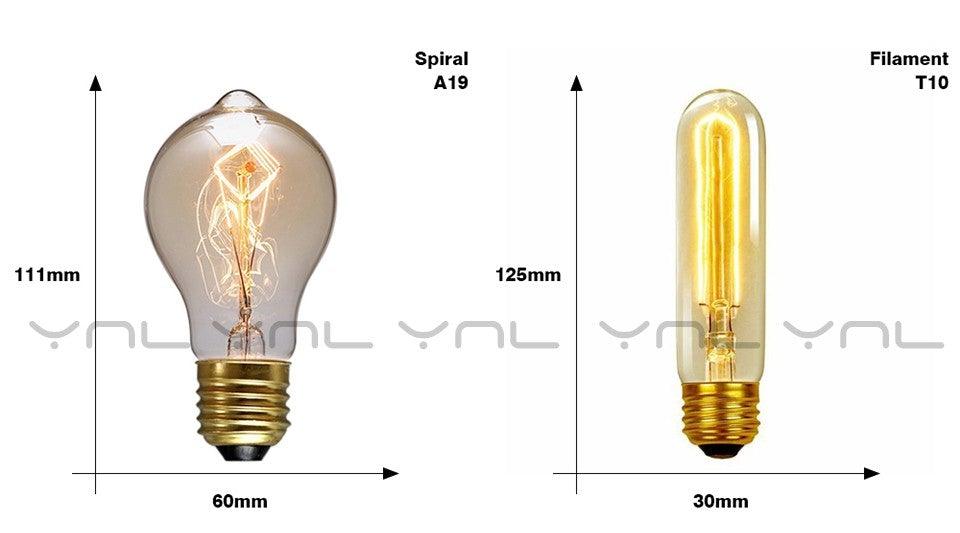 Retro Edison Bulb ST64 A19 T45 G80 G95 G125 Incandescent Light Bulb E27 220V 40W filament bulb lighting tubes Edison Stevvex