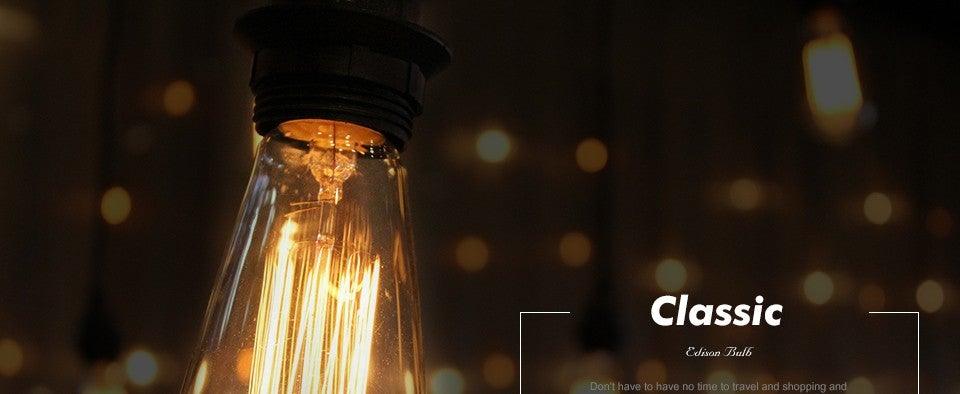 Retro Edison Bulb ST64 A19 T45 G80 G95 G125 Incandescent Light Bulb E27 220V 40W filament bulb lighting tubes Edison Stevvex