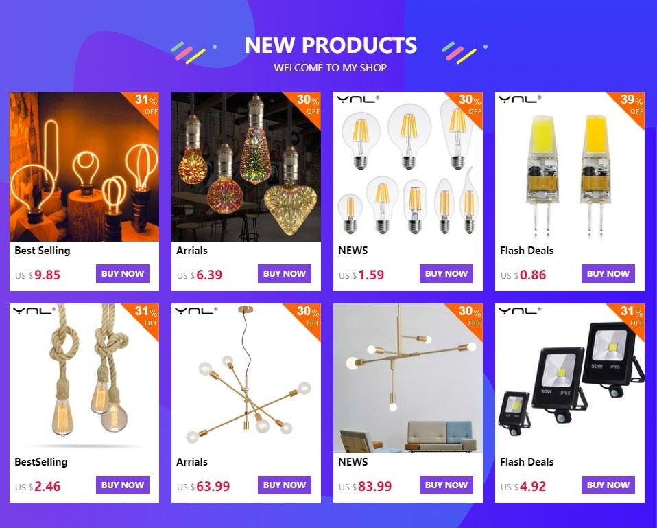 Retro Edison Bulb ST64 A19 T45 G80 G95 G125 Incandescent Light Bulb E27 220V 40W filament bulb lighting tubes Edison Stevvex