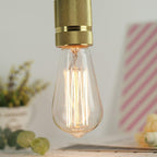 Retro Edison Light Bulb Filament Incandescent Ampoule Bulbs Antique Vintage Style Light Amber Warm Dimmable Vintage Edison Light Bulb For Table Lamp Restaurant Home Office Stevvex