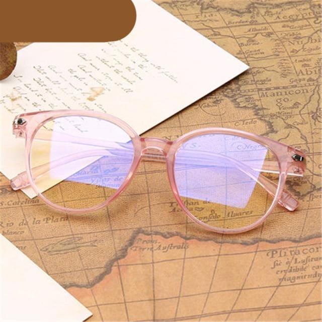Retro Glasses Radiation Protection Optical Nearsight Frame For Men  And Women Anti Blue Computer Eyewear Unisex Blue Light Blocking Glasses Stylish Eyewear Comfortable Eye Protection UV Glare -1 -1.5 -2.0 -2.5 Stevvex