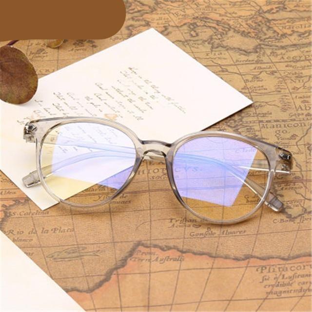 Retro Glasses Radiation Protection Optical Nearsight Frame For Men  And Women Anti Blue Computer Eyewear Unisex Blue Light Blocking Glasses Stylish Eyewear Comfortable Eye Protection UV Glare -1 -1.5 -2.0 -2.5 Stevvex