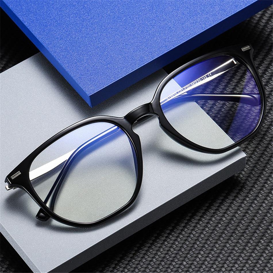 Retro Glasses Radiation Protection Optical Nearsight Frame For Men  And Women Anti Blue Computer Eyewear Unisex Blue Light Blocking Glasses Stylish Eyewear Comfortable Eye Protection UV Glare -1 -1.5 -2.0 -2.5 Stevvex