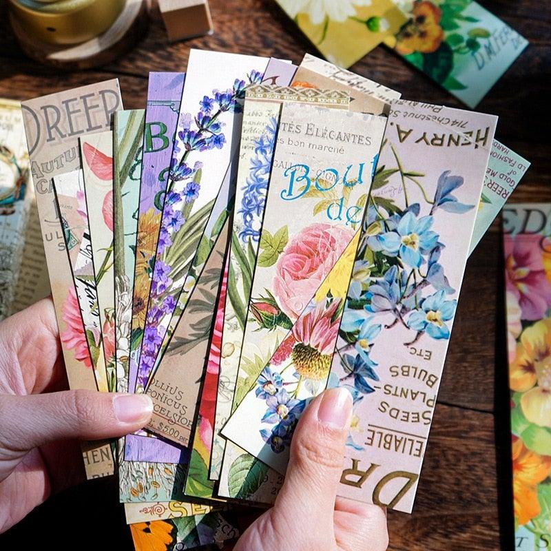 Retro Image Collection Paper Bookmarks Bookmarks For Books Share Book Markers Tab For Books Stationery Creative Poetic Bookmarks Painting Style Bookmarks Literary Bookmarks Message Cards Book Notes Paper Page Holder Reading Bookmarks For Women Men Kids Stevvex
