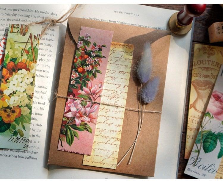 Retro Image Collection Paper Bookmarks Bookmarks For Books Share Book Markers Tab For Books Stationery Creative Poetic Bookmarks Painting Style Bookmarks Literary Bookmarks Message Cards Book Notes Paper Page Holder Reading Bookmarks For Women Men Kids Stevvex